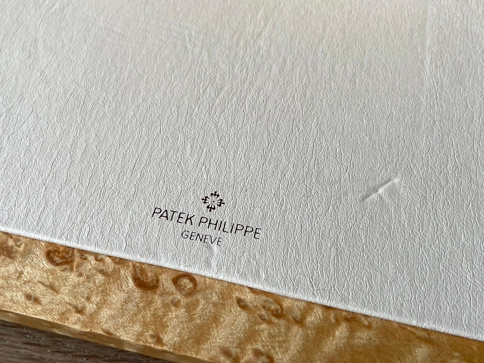 Thumbnail: PATEK PHILIPPE Display Stand - Wood & Leather