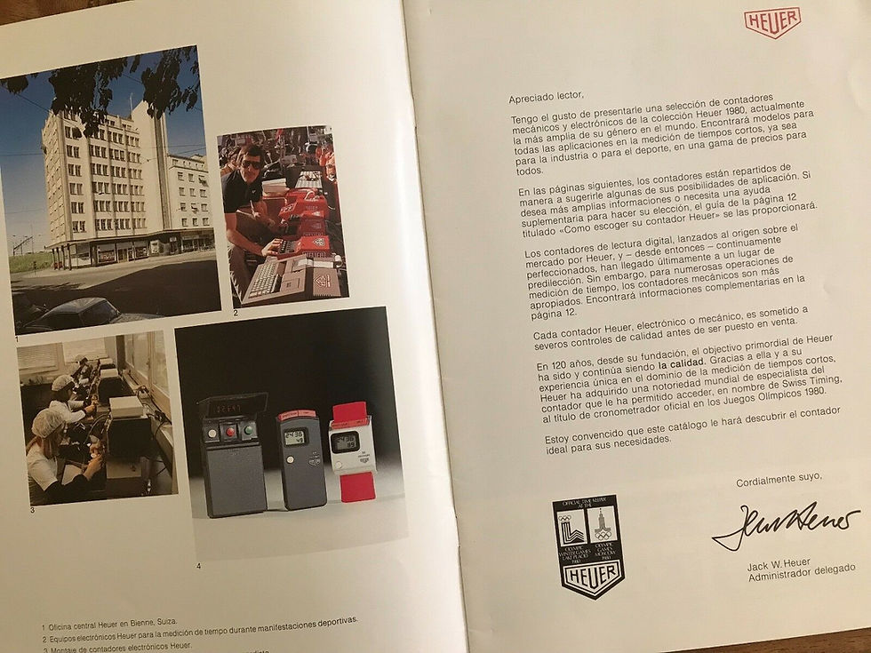 Thumbnail: Heuer Vintage Stopwatches Catalogue