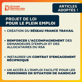 Adoption du PJL Plein emploi !