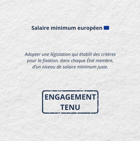 Engagement tenu !