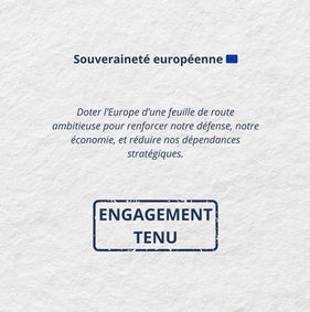 Engagement tenu !