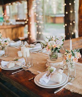 Rustic Wedding Table Setting