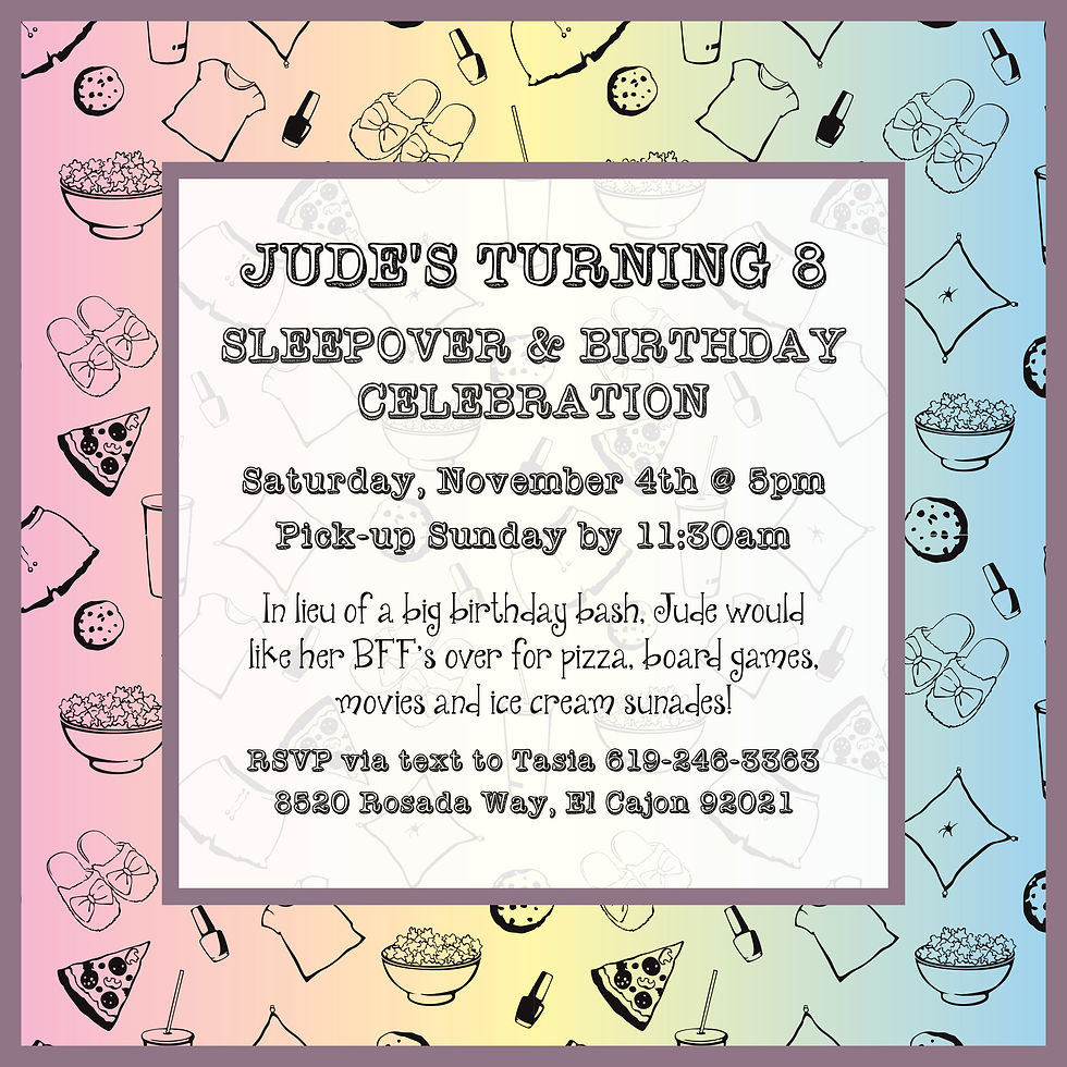 BIRTHDAY INVITATION