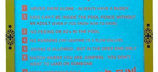 POOL RULES SIGN
