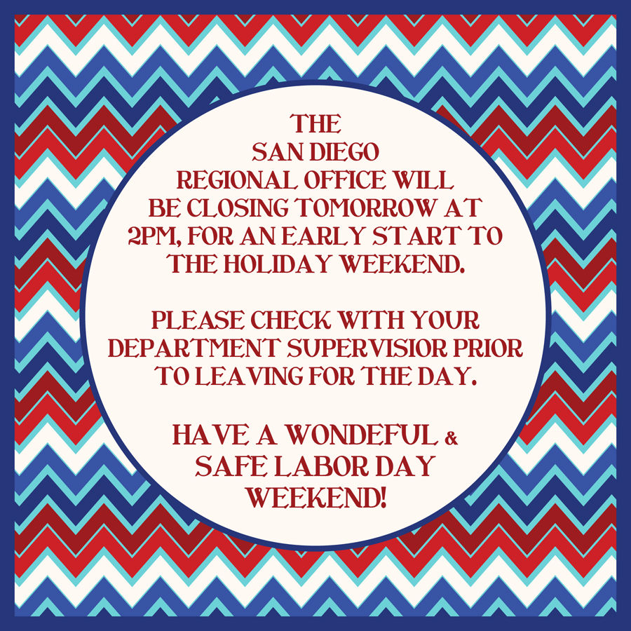LABOR DAY E-BLAST
