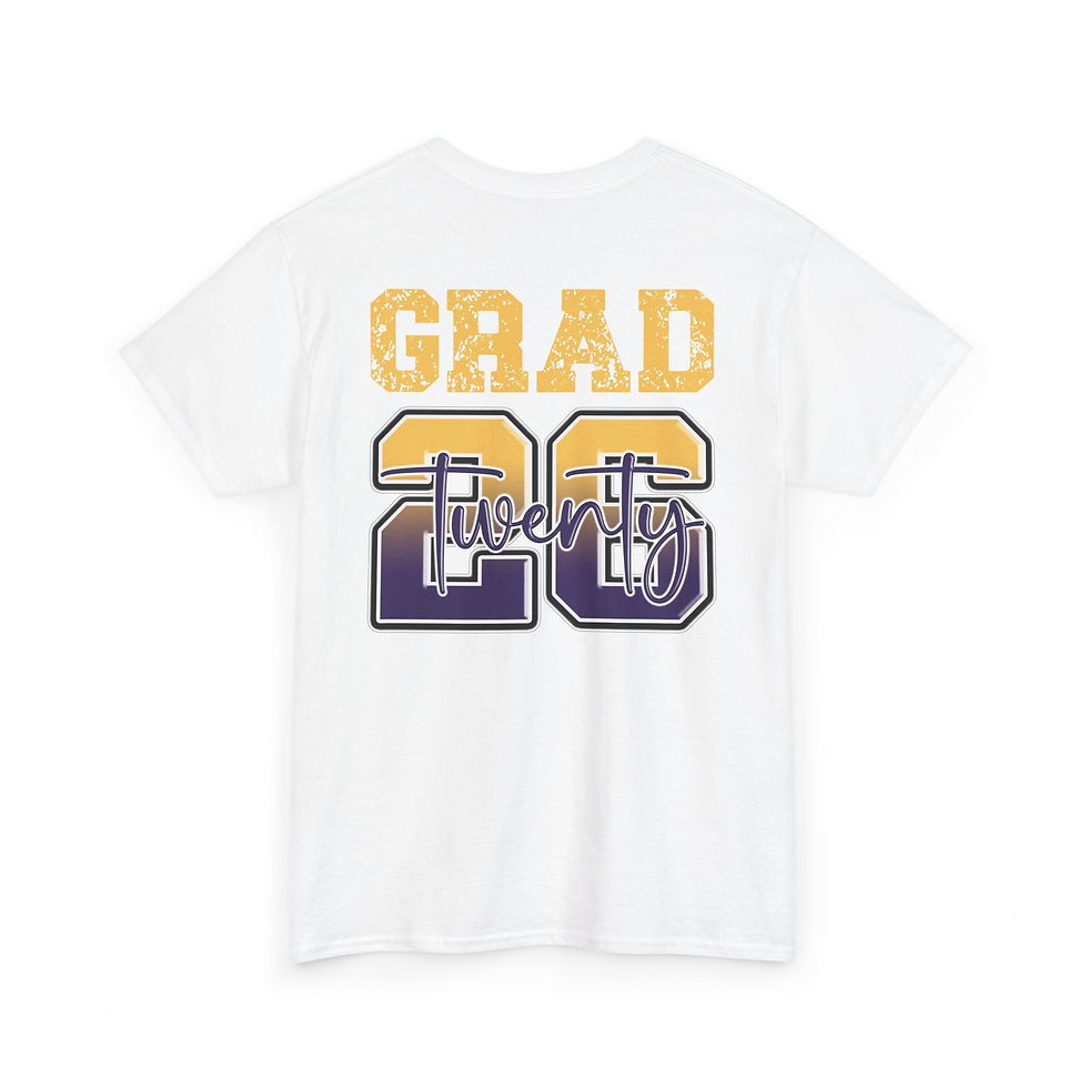 Thumbnail: Sullivan Varsity Letter & Grad 2026 Back Design Graduation Tee