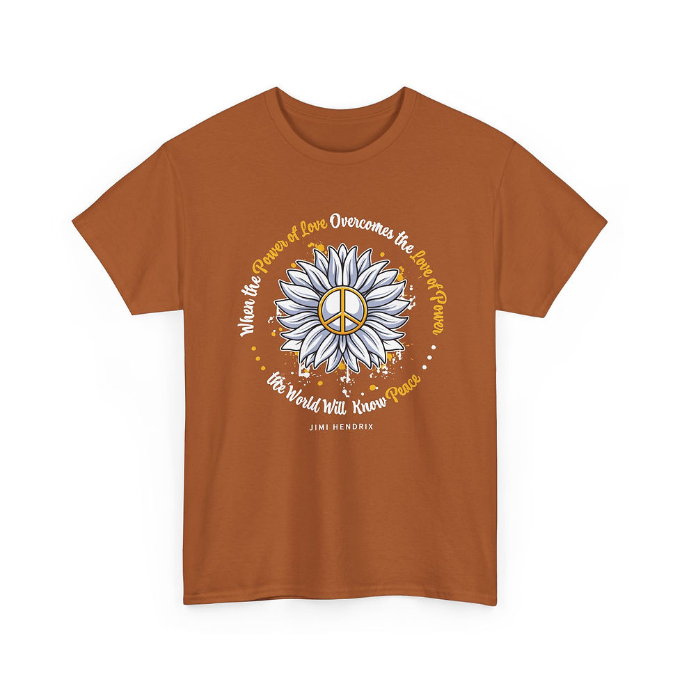 Thumbnail: Peace Daisy T‑Shirt —  Inspirational Floral Graphic Tee