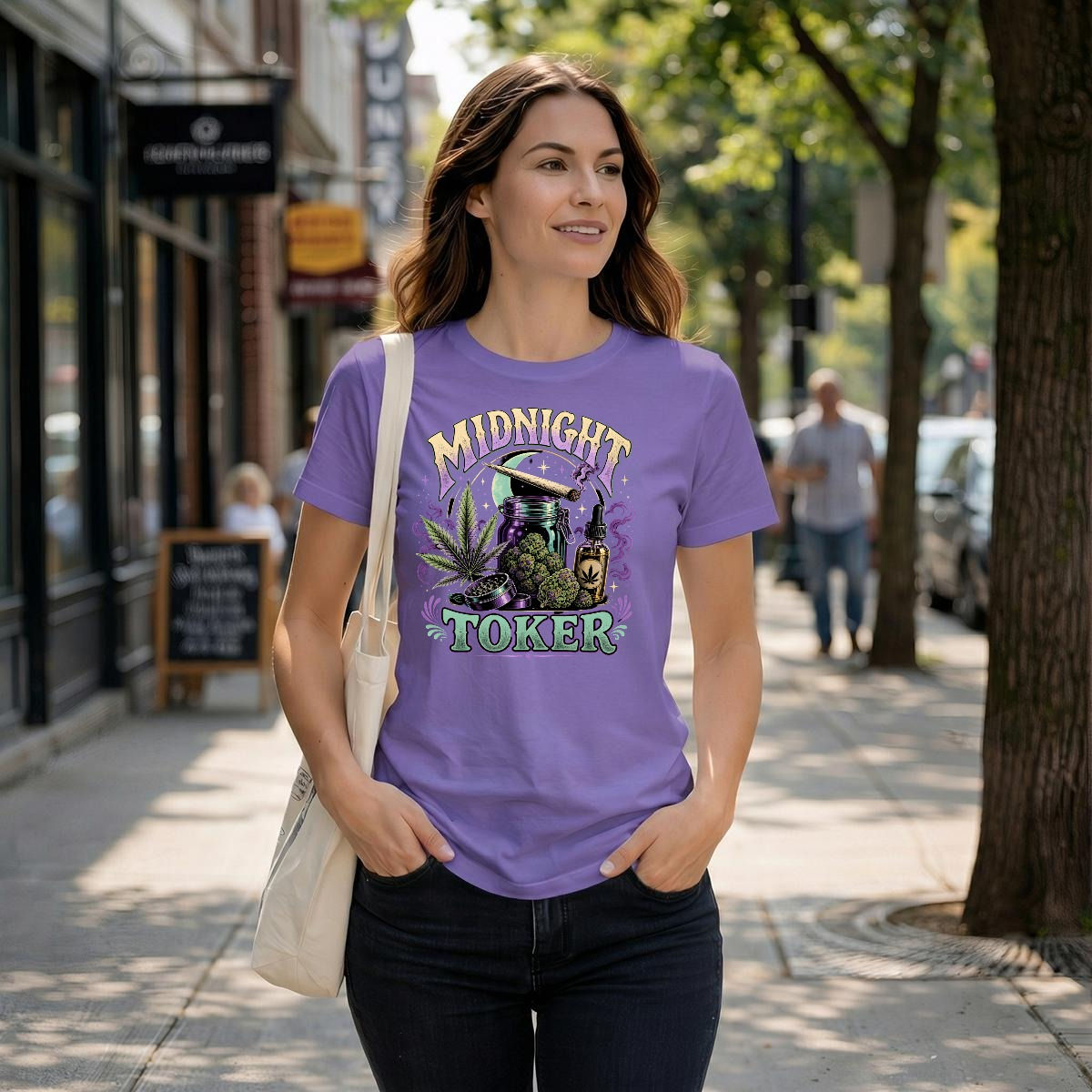 Unisex Heavyweight T-Shirt|Midnight Toker