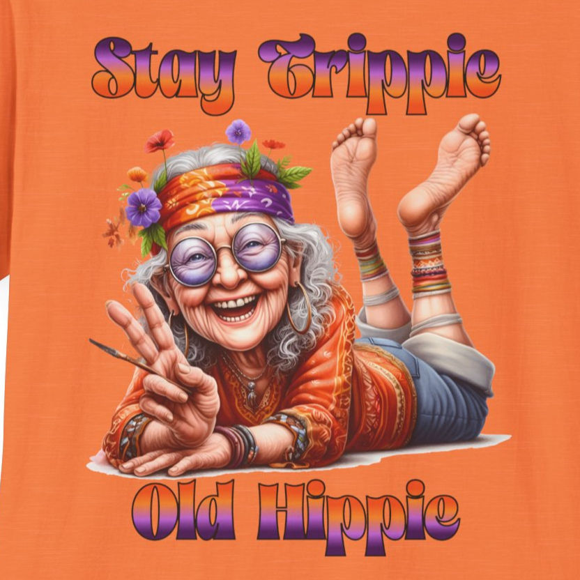 Stay Trippie Old Hippie, Unisex Softstyle T-Shirt