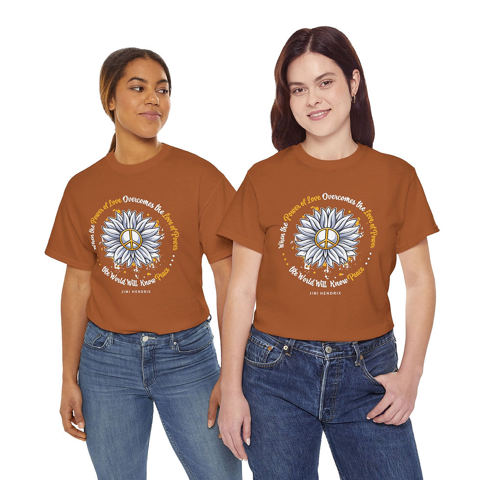 Thumbnail: Peace Daisy T‑Shirt —  Inspirational Floral Graphic Tee