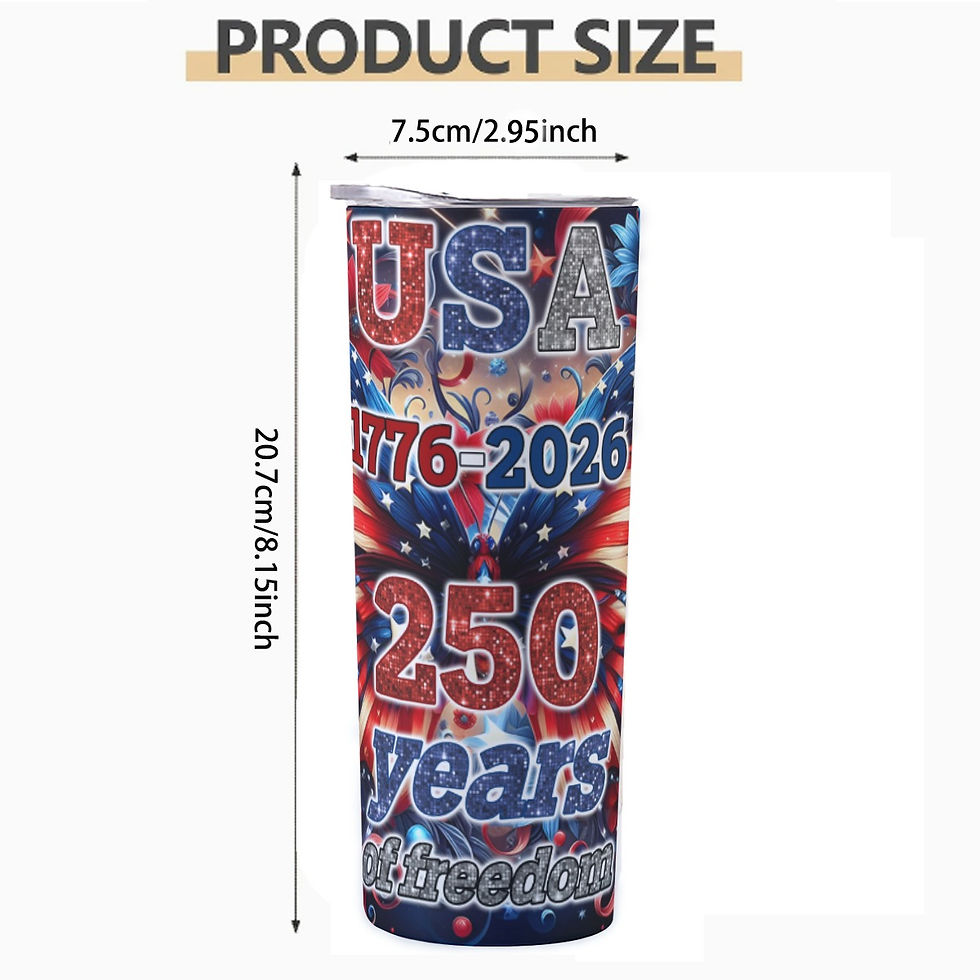 Thumbnail: 20OZ Straight Cup With Sliding Lid USA FLORAL BUTTERFLY