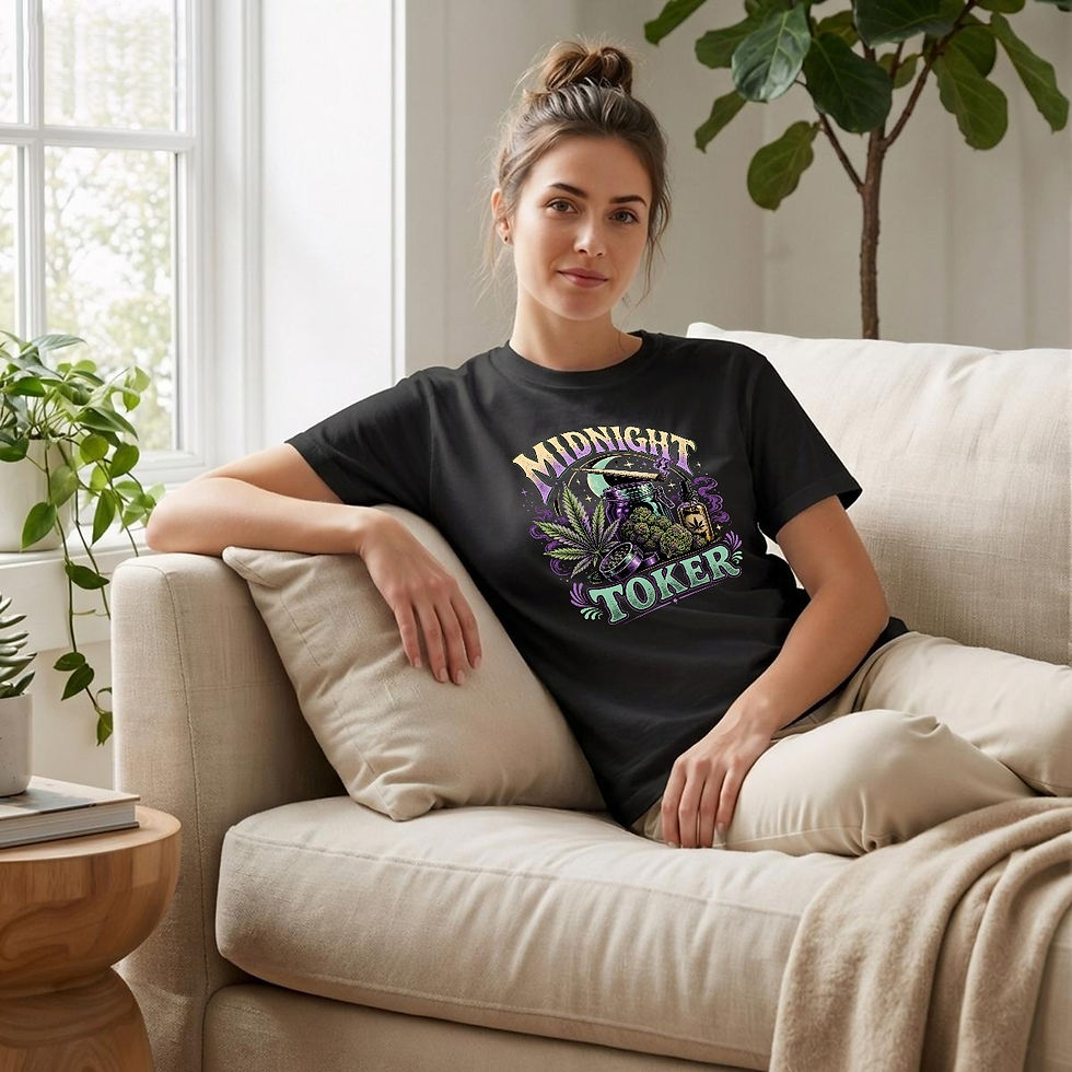 Thumbnail: Unisex Heavyweight T-Shirt|Midnight Toker