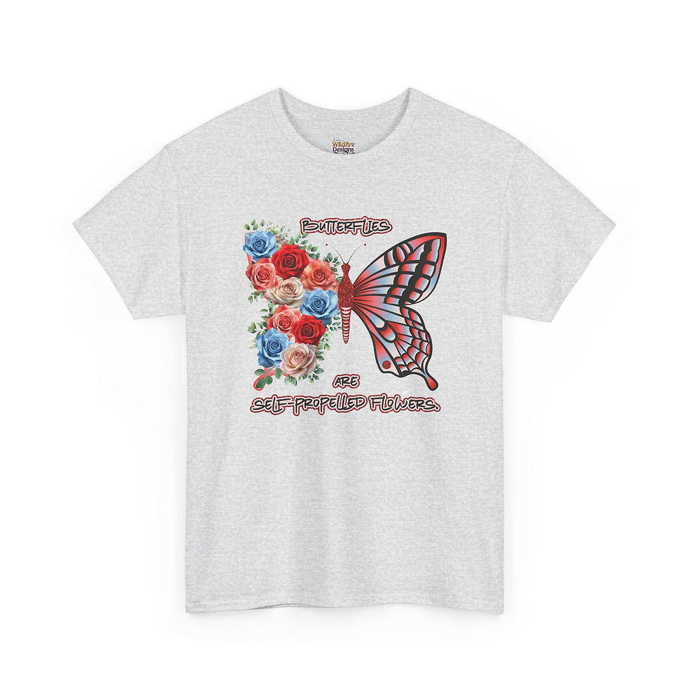 Thumbnail: Star Spangled Floral Butterfly Graphic T-Shirt
