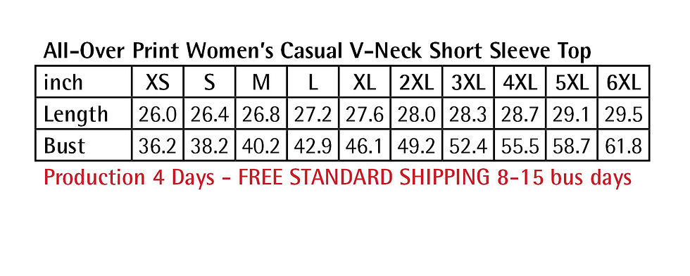 Thumbnail: All-Over Print Women’s Casual V-Neck Short Sleeve Top, Tan Blue GRunge