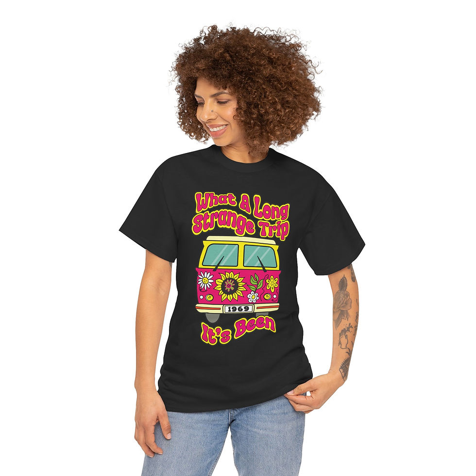 Thumbnail: What A Long Strange Trip It's Been — Vintage Hippie Van T-Shirt — Retro Tee
