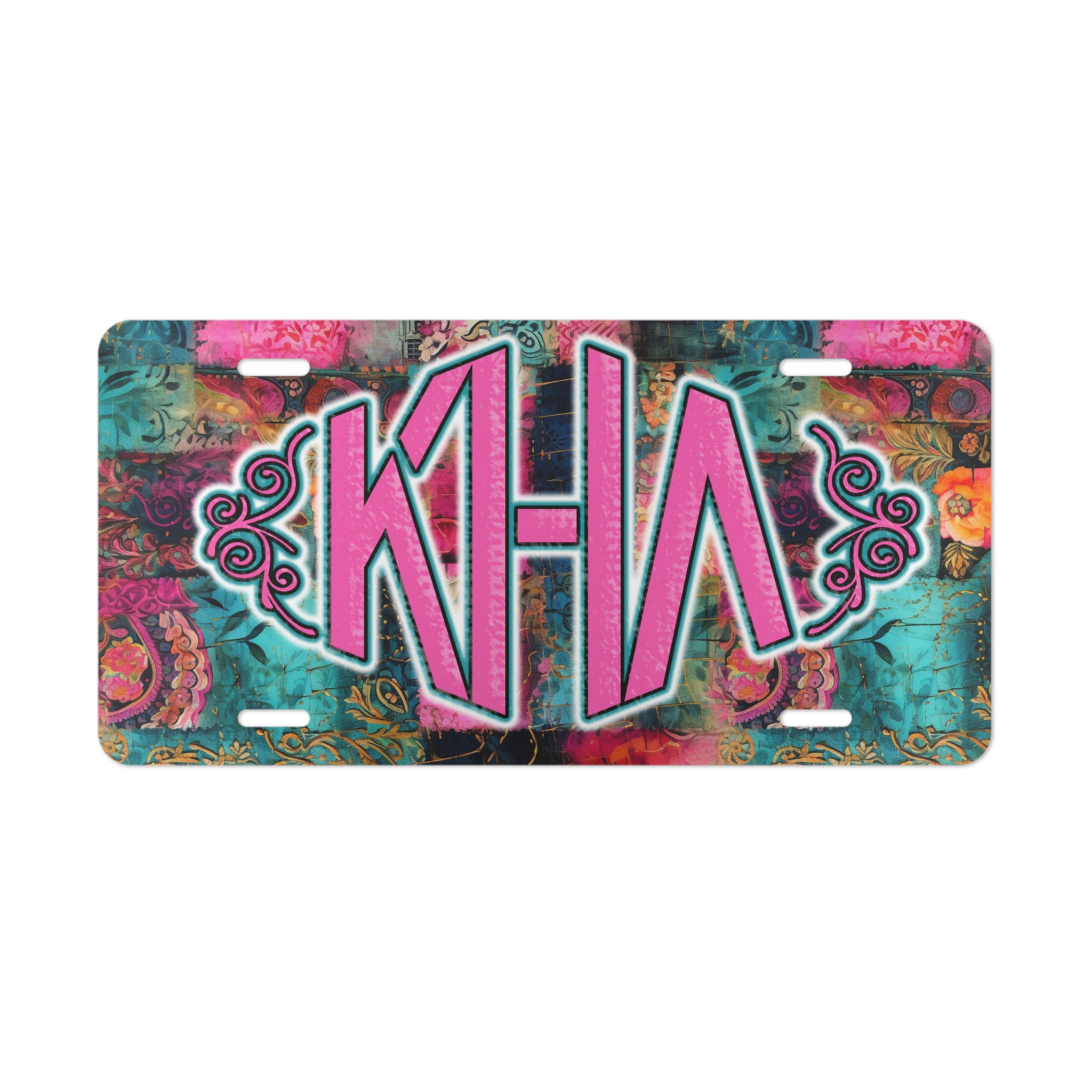 KAH Monogram Vanity Plate