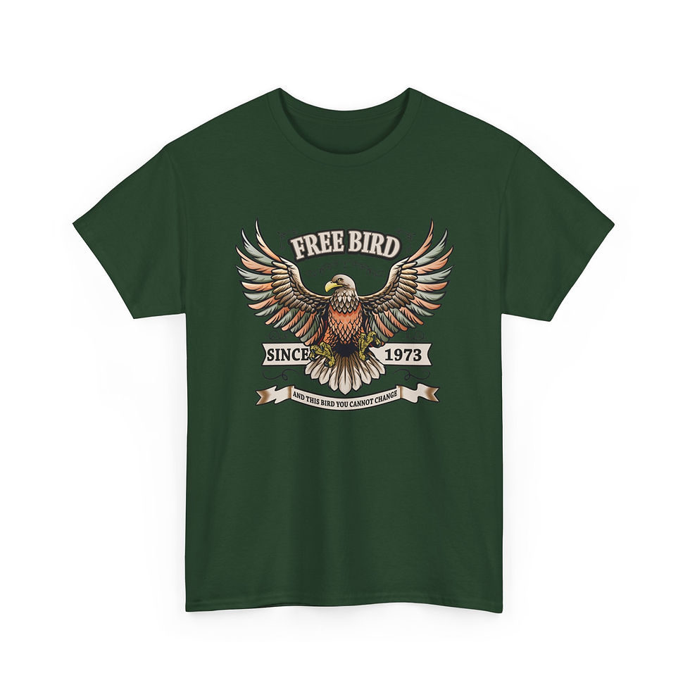 Thumbnail: Free Bird Eagle Tee — Vintage 'Since 1973' Retro Americana T-Shirt