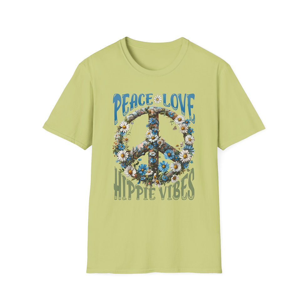 Thumbnail: Green t-shirt with peace sign, 