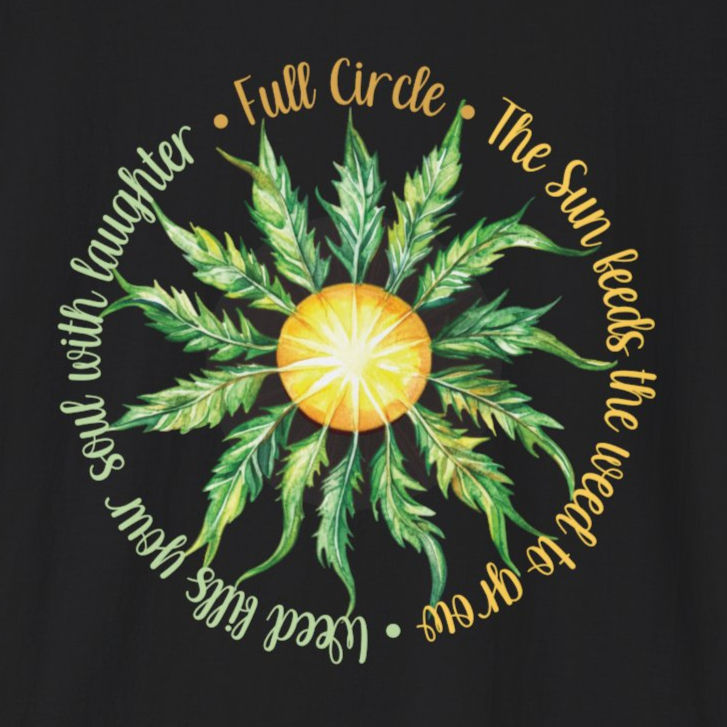 FULL CIRCLE THE SUN AND WEED Gildan Unisex Softstyle