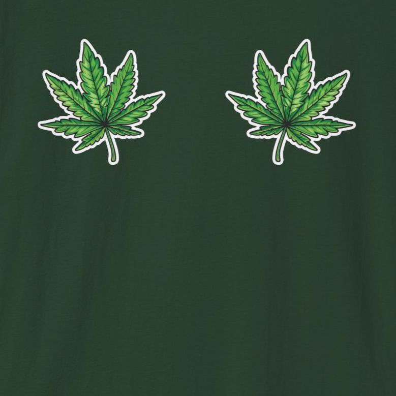 2 WEED LEAVES Gildan Unisex Softstyle