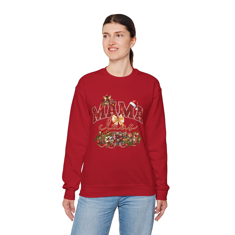Thumbnail: Woman wearing red sweatshirt, 
