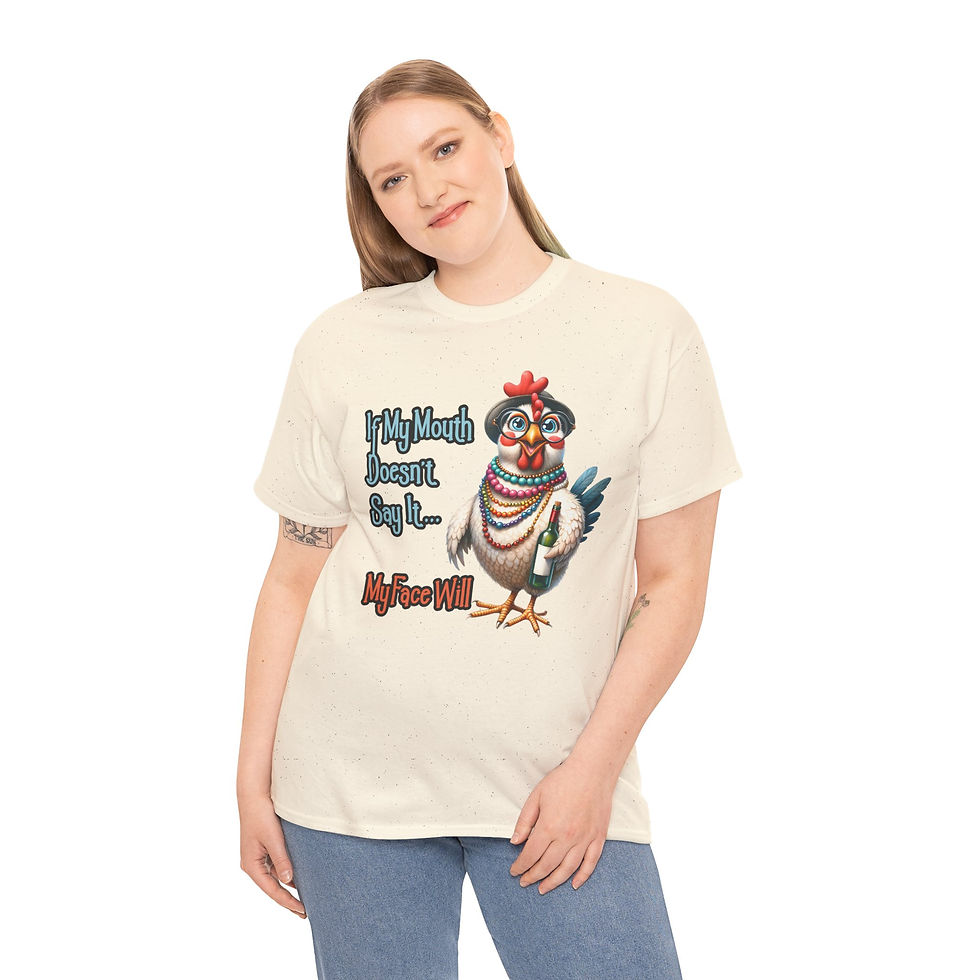 Thumbnail: If My Mouth Doesn't Say It... My Face Will - Sassy Chick Tee