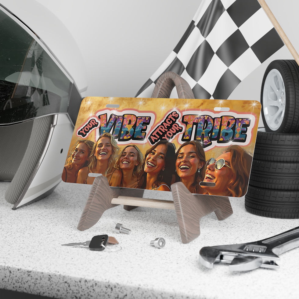 Thumbnail: Your Vibe Attracts your Tribe, Custom Car Decor