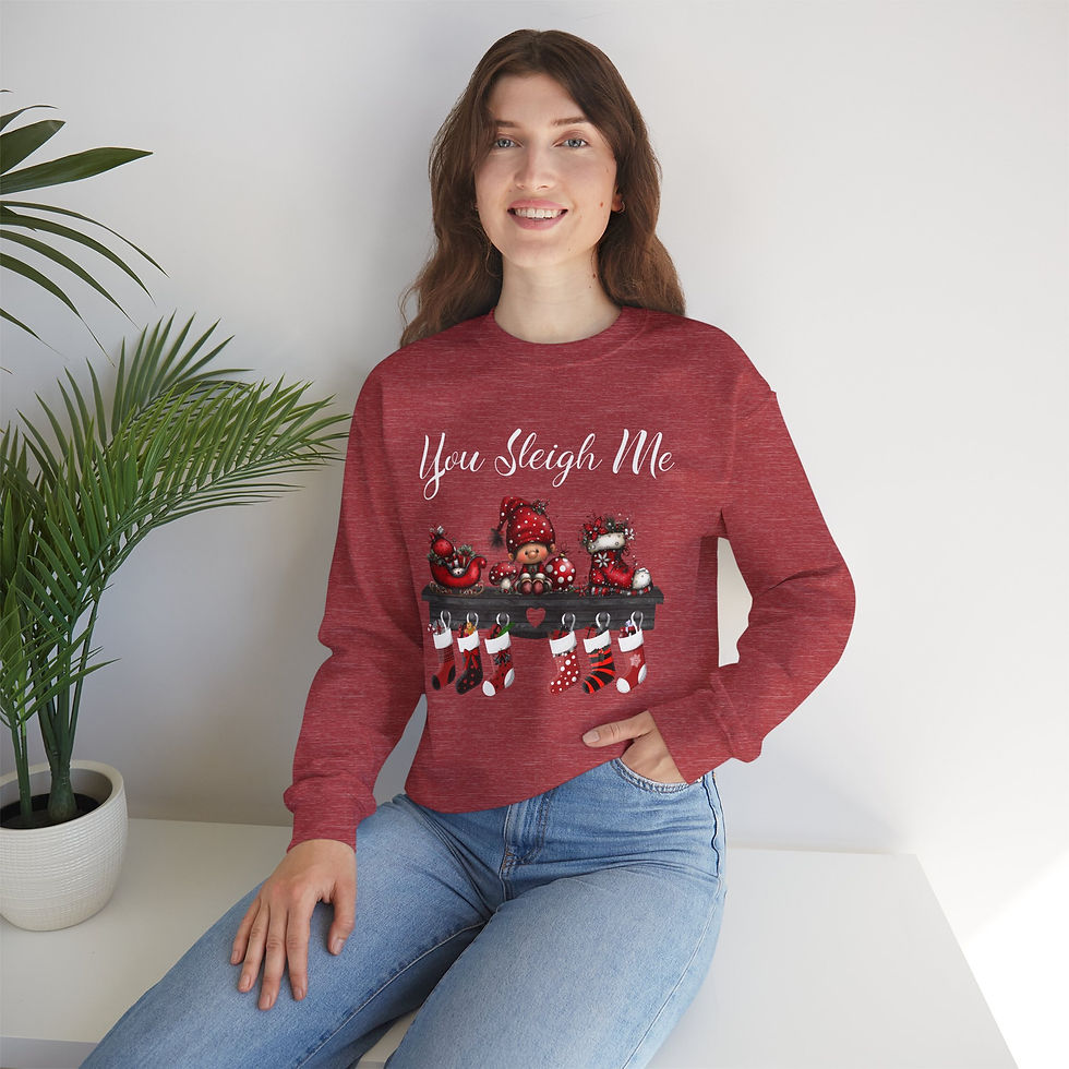 Thumbnail: Smiling woman wearing red sweatshirt with 