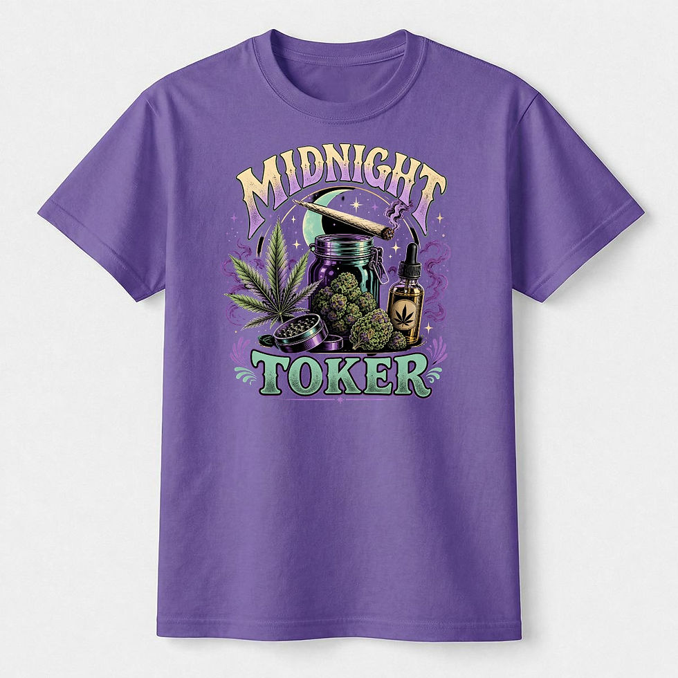 Thumbnail: Unisex Heavyweight T-Shirt|Midnight Toker