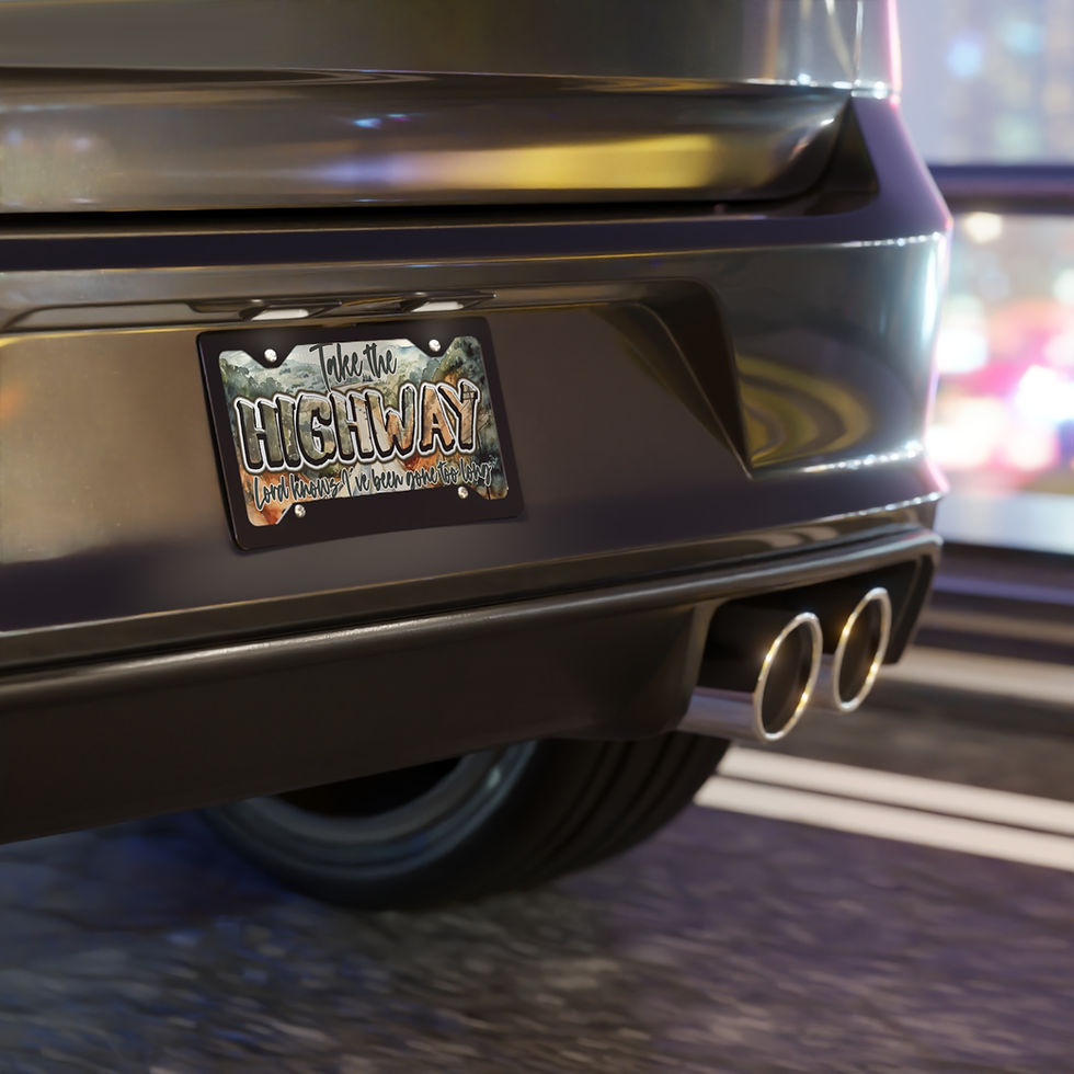 Thumbnail: "Take the Highway" Scenic Road Trip Vanity Plate
