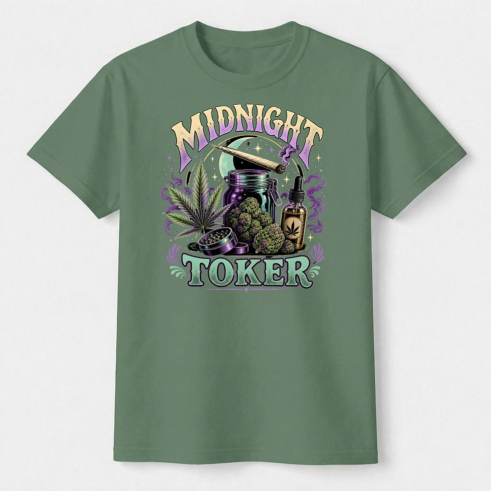 Thumbnail: Unisex Heavyweight T-Shirt|Midnight Toker