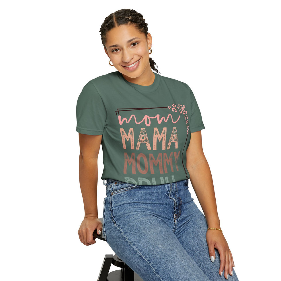 Thumbnail: mom mommy mother bruh, Unisex Garment-Dyed T-shirt