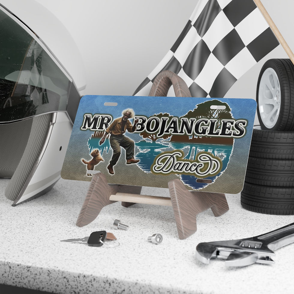 Thumbnail: Mr. Bojangles Dance Metal Vanity Plate — Vintage Southern Dancing Scene License