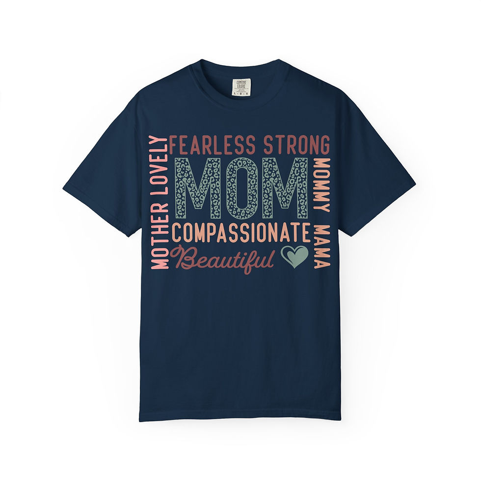 Thumbnail: fearless strong mom, Unisex Garment-Dyed T-shirt