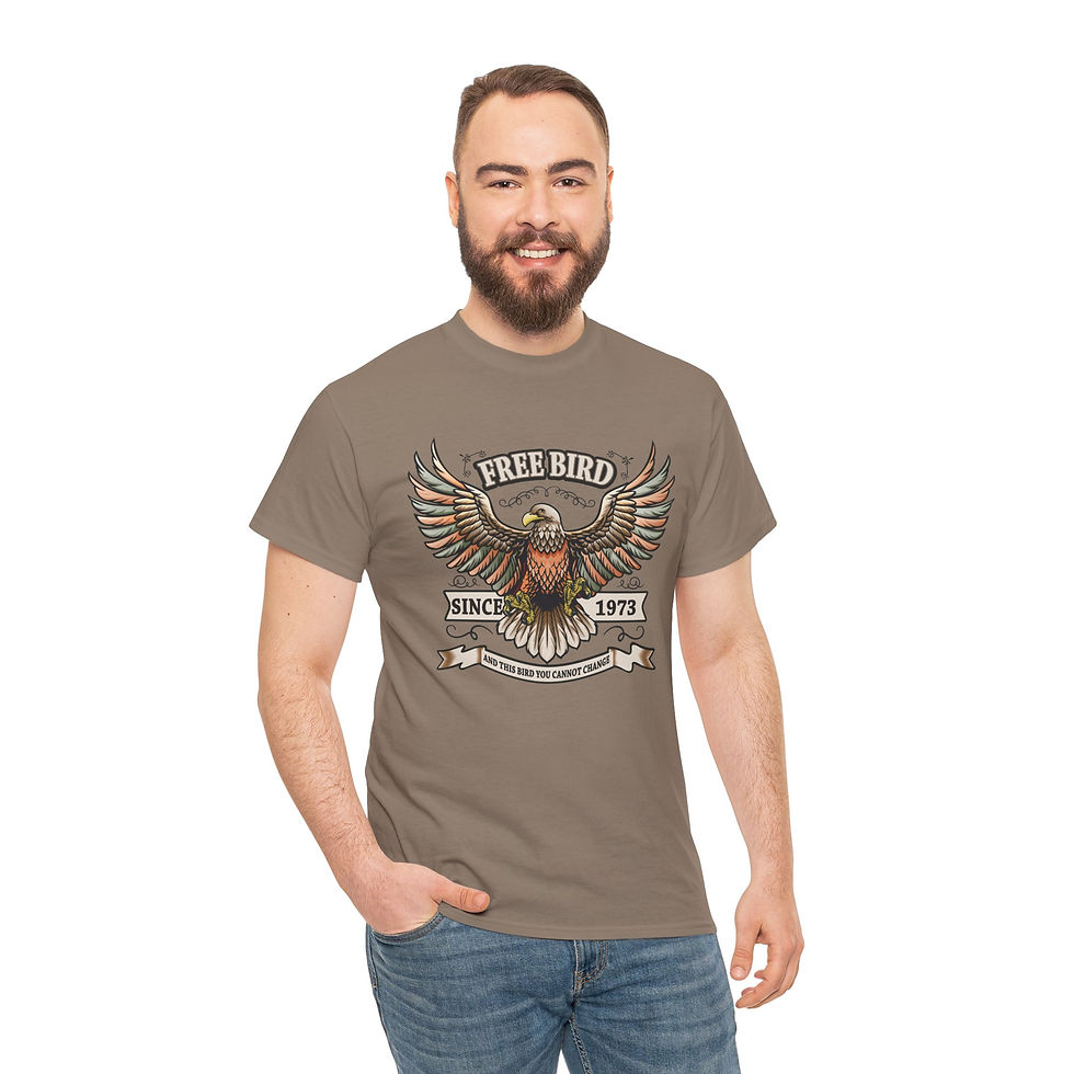 Thumbnail: Free Bird Eagle Tee — Vintage 'Since 1973' Retro Americana T-Shirt