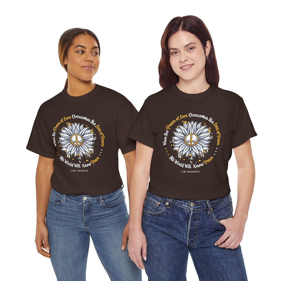 Thumbnail: Peace Daisy T‑Shirt —  Inspirational Floral Graphic Tee