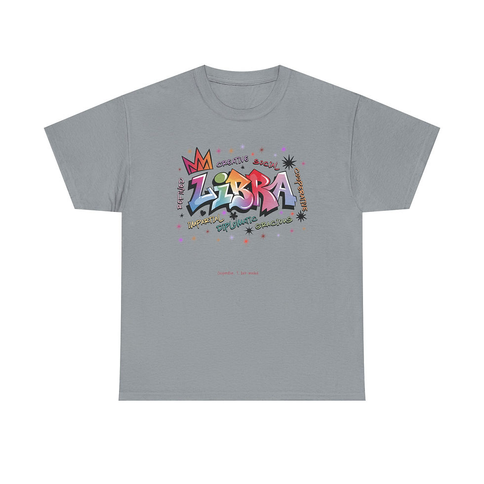 Thumbnail: Gray t-shirt with colorful ZORRA graphic design and crown detail.
