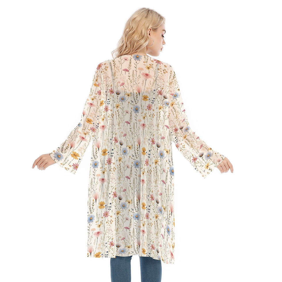 Thumbnail: all-over print mesh cardigan