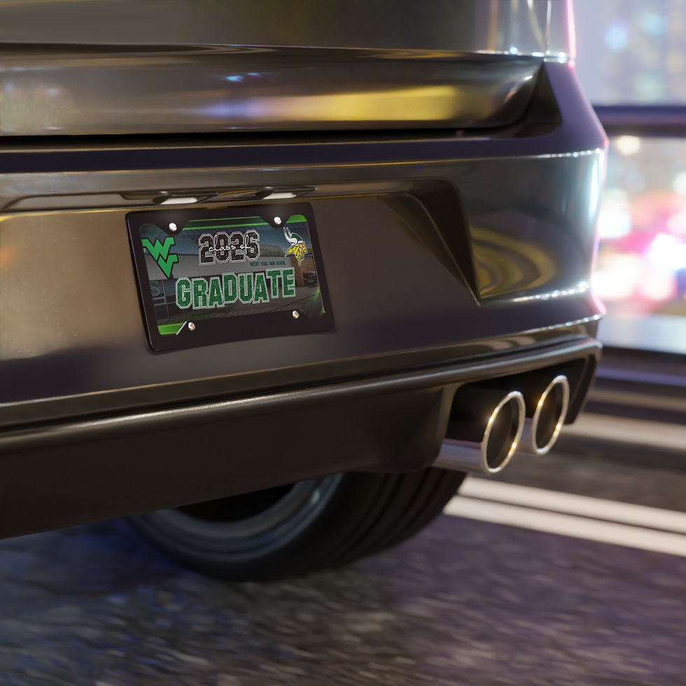 Thumbnail: West Vigo Graduate Vanity Plate — Class of '26 Viking Plate