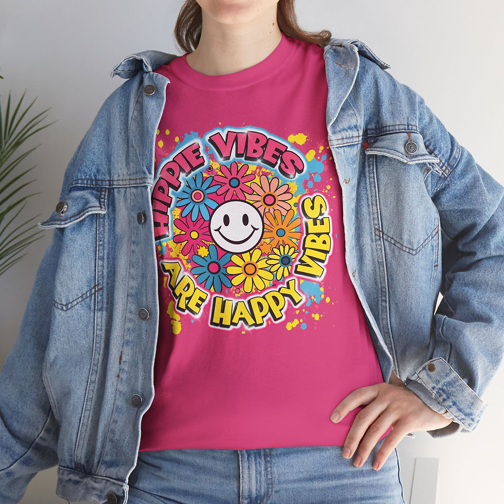 Thumbnail: Hippie Vibes Are Happy Vibes Tee