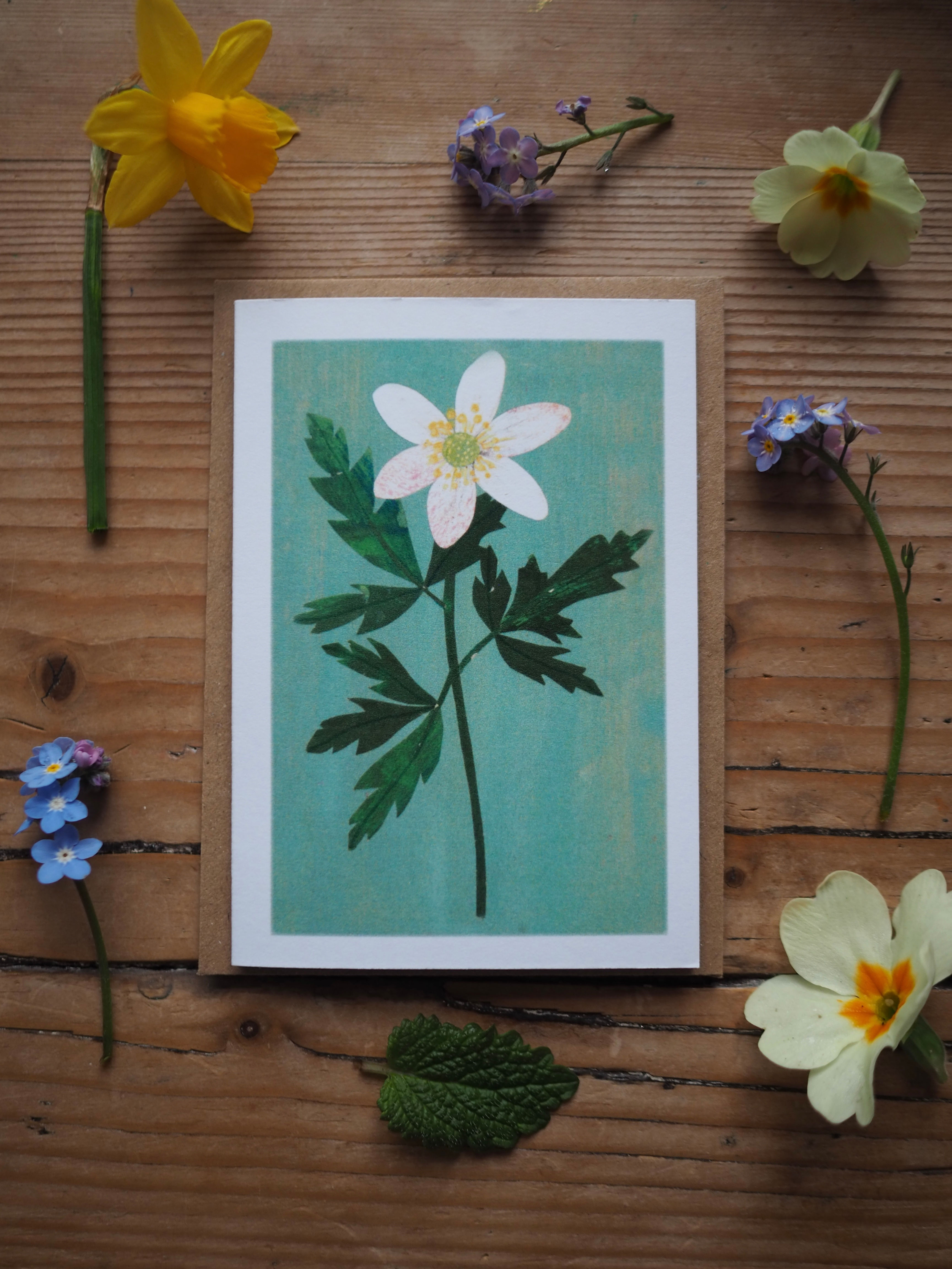 Wood Anemone - Mini Card