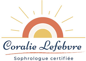 coucher de soleil logo avec reflets sophrologie
