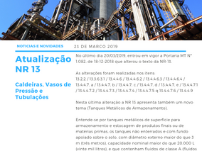 NOTÍCIAS E NOVIDADES - NR 13