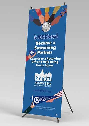 JERS sustaining partner vinyl roll-up