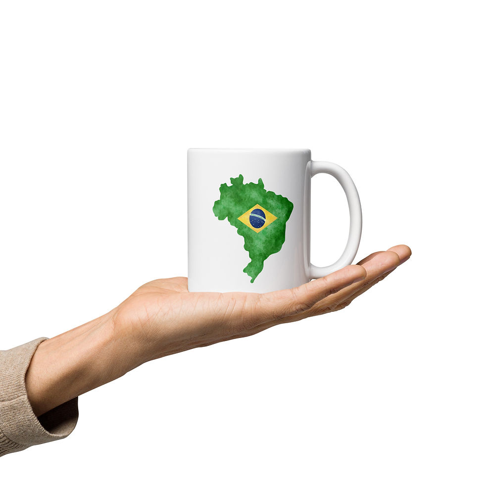 Thumbnail: Brasil - White glossy mug
