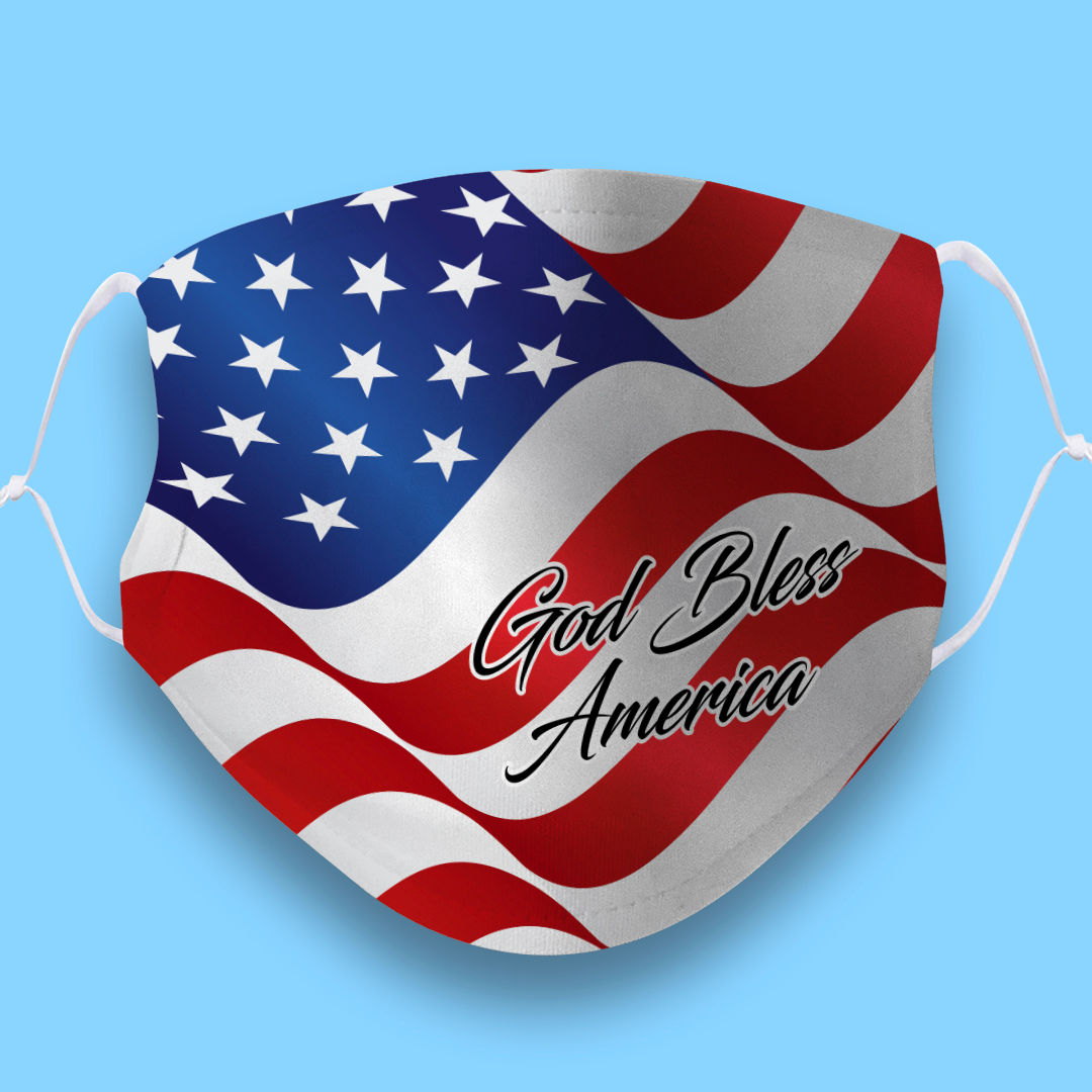 God Bless America Face Mask