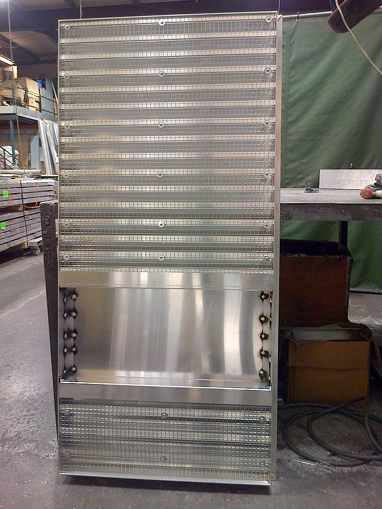 WL75 Weather Louvre Intake/Exhaust (Rear View)