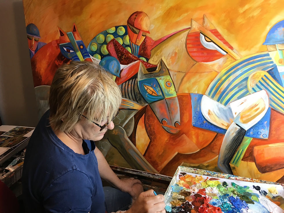 Dania Sierra in studio.