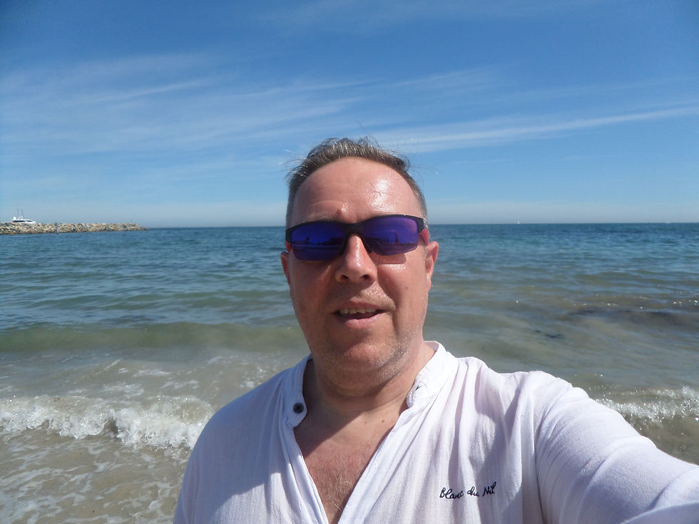 Greg at the Indian Ocean