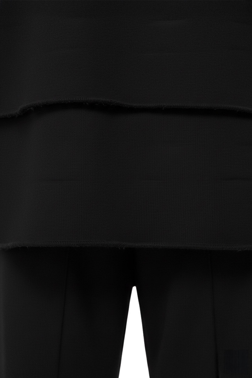 Abstract black and white image with a triangle shape on a dark background.